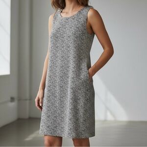 Lulu-B Black and Cream Leopard Print Dress